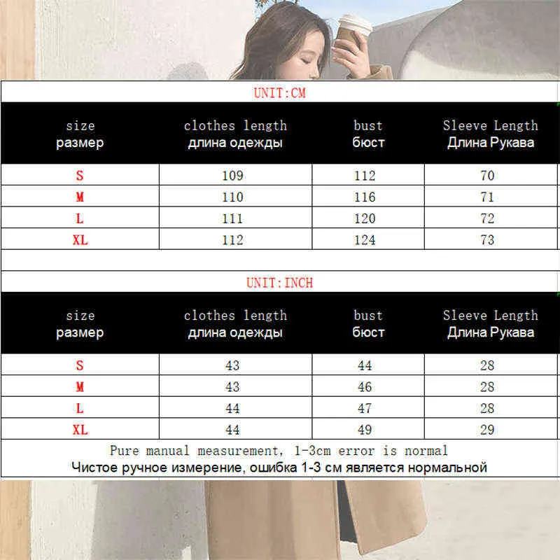 Wełniany płaszcz grube damskie średniej długości jesień luźny woolen płaszcz zimowy płaszcz wielbłąd koreański mody wełniane płaszcze i kurtki 211130