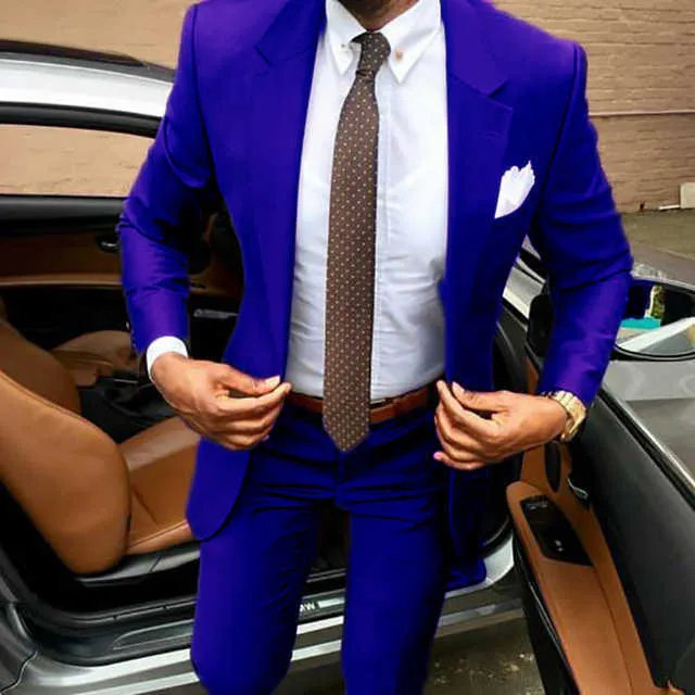 2021 Lila Groom Tuxedo Terno Slim Fit Mens Bröllop Prom Party Passar Casual Best Man Passar Skräddarsydd Brudgroom Suit X0909