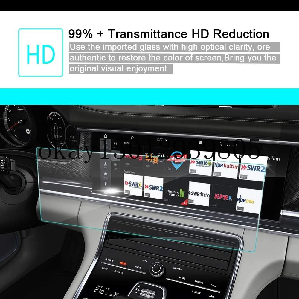 For BMW X5 X6 2008 2009 2010 2011 2012 2013 88Inch Car GPS Navigation Screen Protective Film HD Clarity 9H Tempered Glass7948647