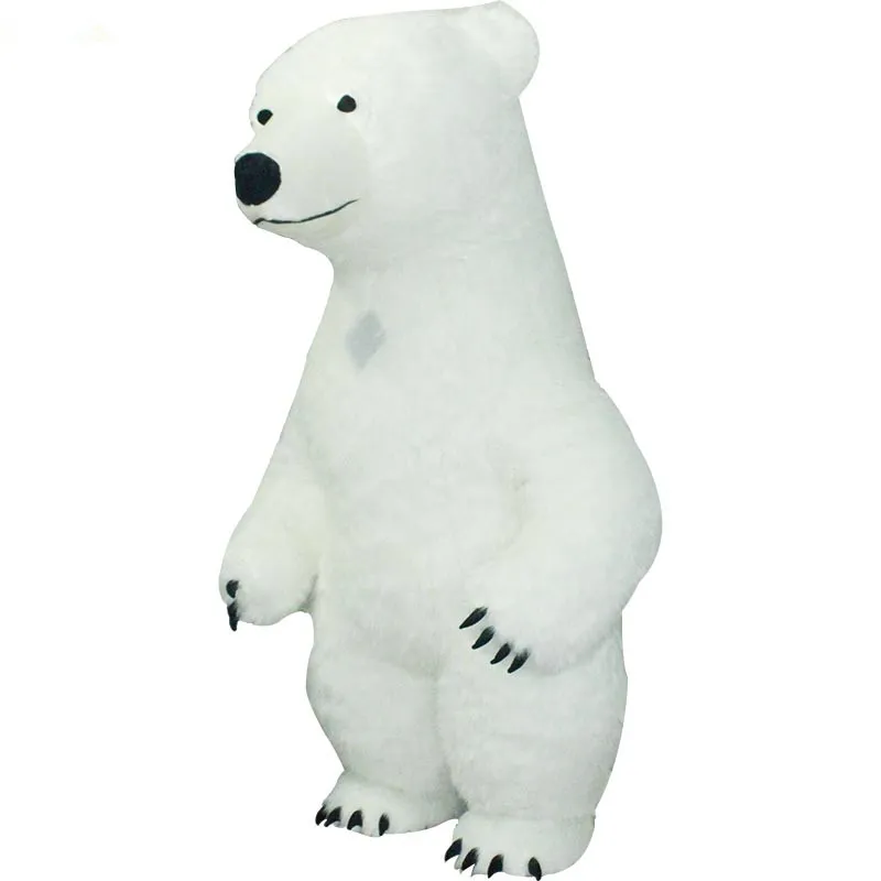 Costume da bambola della mascotte Costume da mascotte gonfiabile dell'orso polare Animale Gioco adulti feste Abiti Abbigliamento Pubblicità Carnevale Hallo6329010