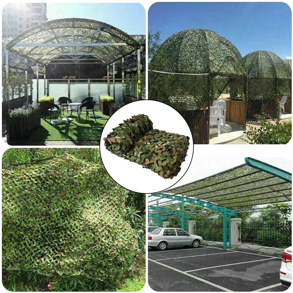 Jacht Militaire Camouflage Netten Woodland Army Training Camo Netting Car Covers Tent Shade Camping Sun Shelter Garden Omheining X0707