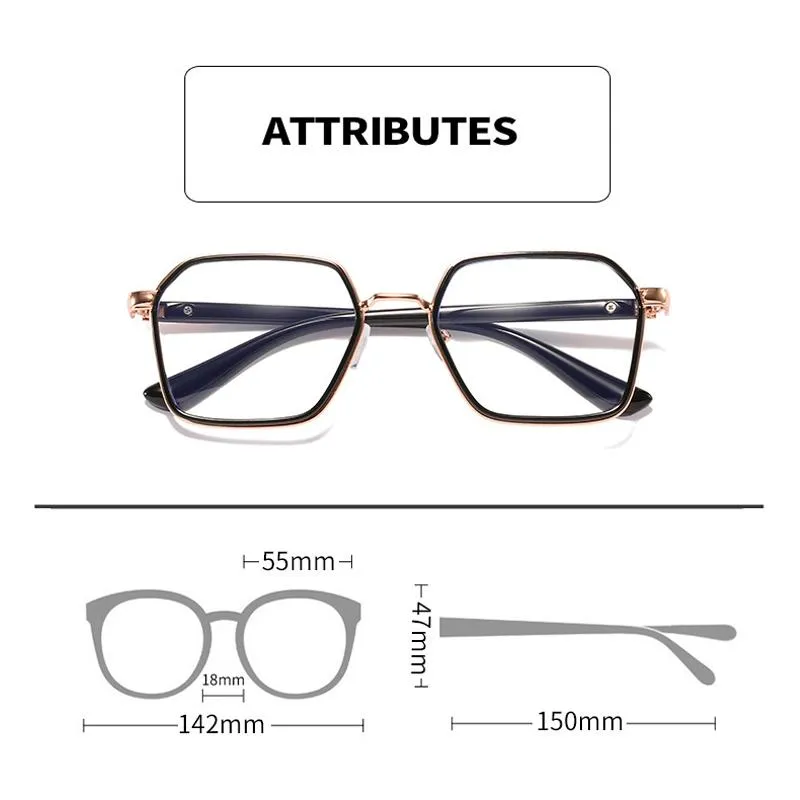 Seemfly -1 -1 5 -2 -2 5 -3 5 lunettes de myopie finies bloquant la lumière bleue hommes femmes lunettes myopes à grande monture lunettes optiques F297o