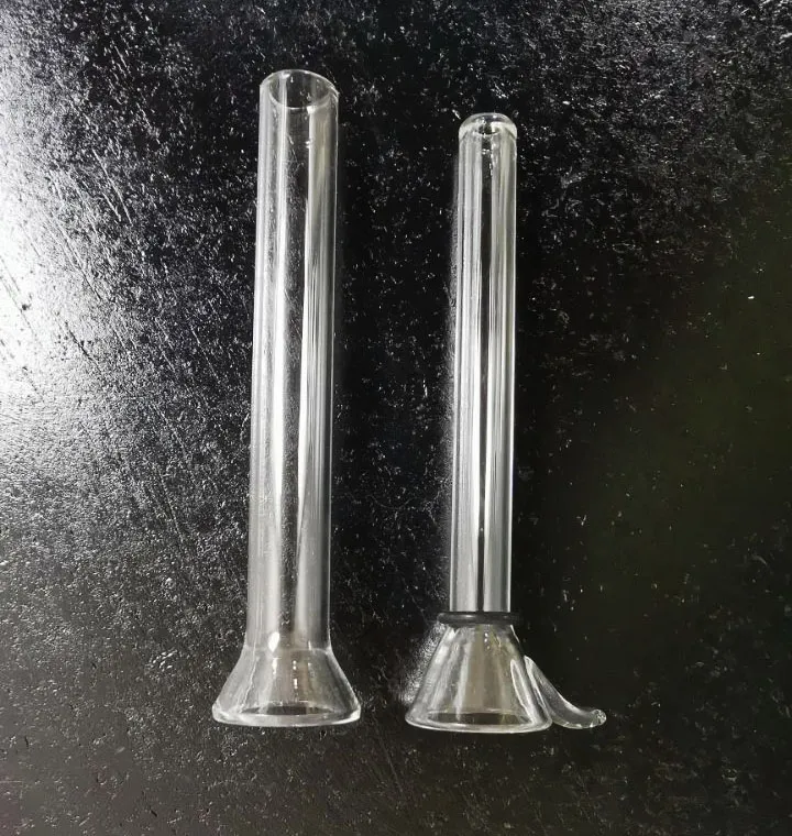 Glass male slides and female stem slide funnel style with black rubber simple downstem for glass bong glass pipes smoking accessories zeusart shop