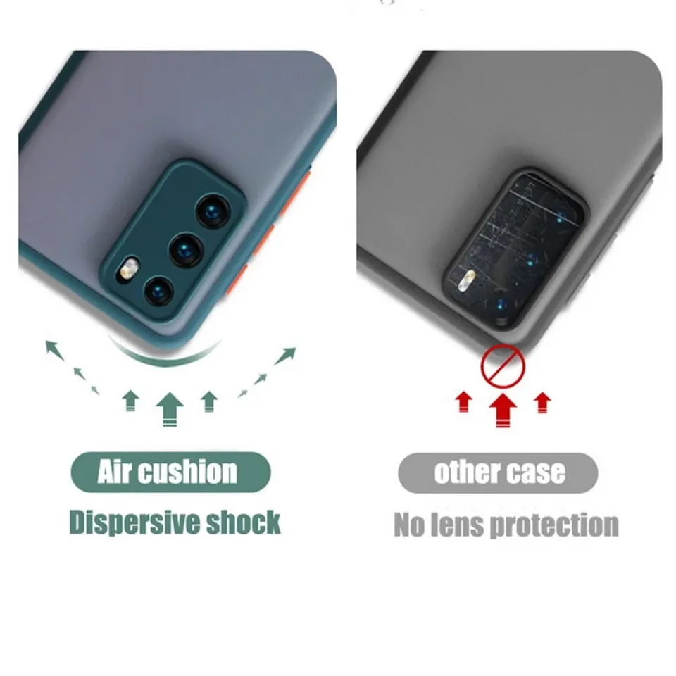Shockproof Camera Lens Matte Cases For Samsung S21 S20 FE Ultra S10 S8 S9 Plus Note 10 20 M51 A12 5G A02S A51 A71 A52 A72 Cover