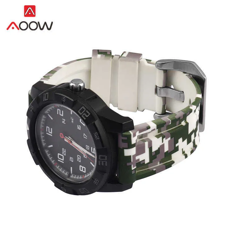 20mm 22mm 24mm 26mm Silicone Strap Watchband Camo Impressão Homens Esporte Impermeável Substituição Substituição Pulseira Belt Faixa de Relógio para Panerai H0915