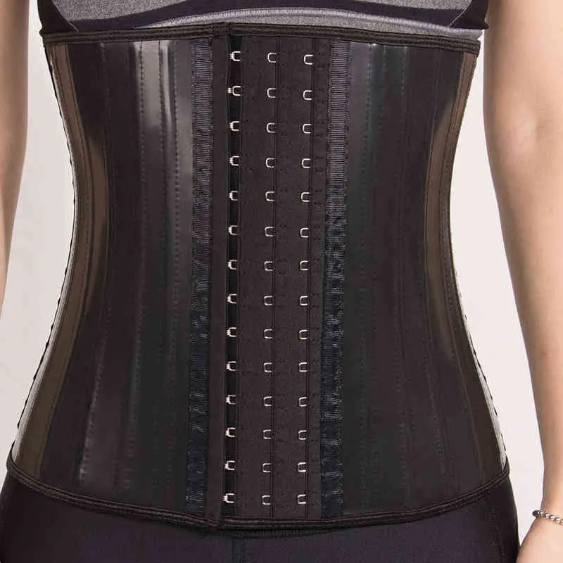 Latex taille formateur 25 os en acier femmes liants et shapers corset modélisation sangle corps shaper colombien ceintures minceur ceinture 211229