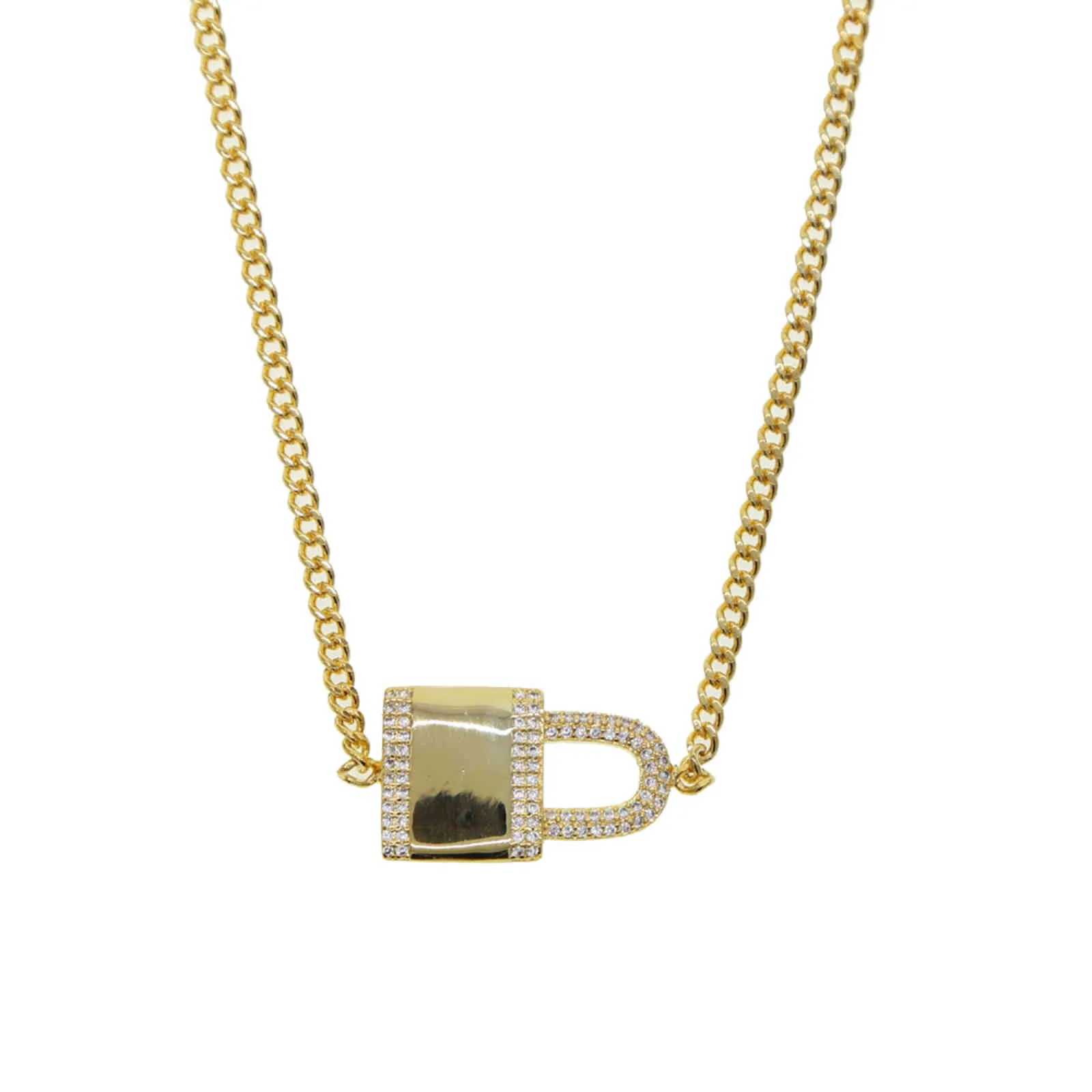 Collier ras du cou à maillons cubains pour femmes, micro pavé, serrure en cz, magnifique, magnifique, hip hop européen, rock, bijoux pour femmes