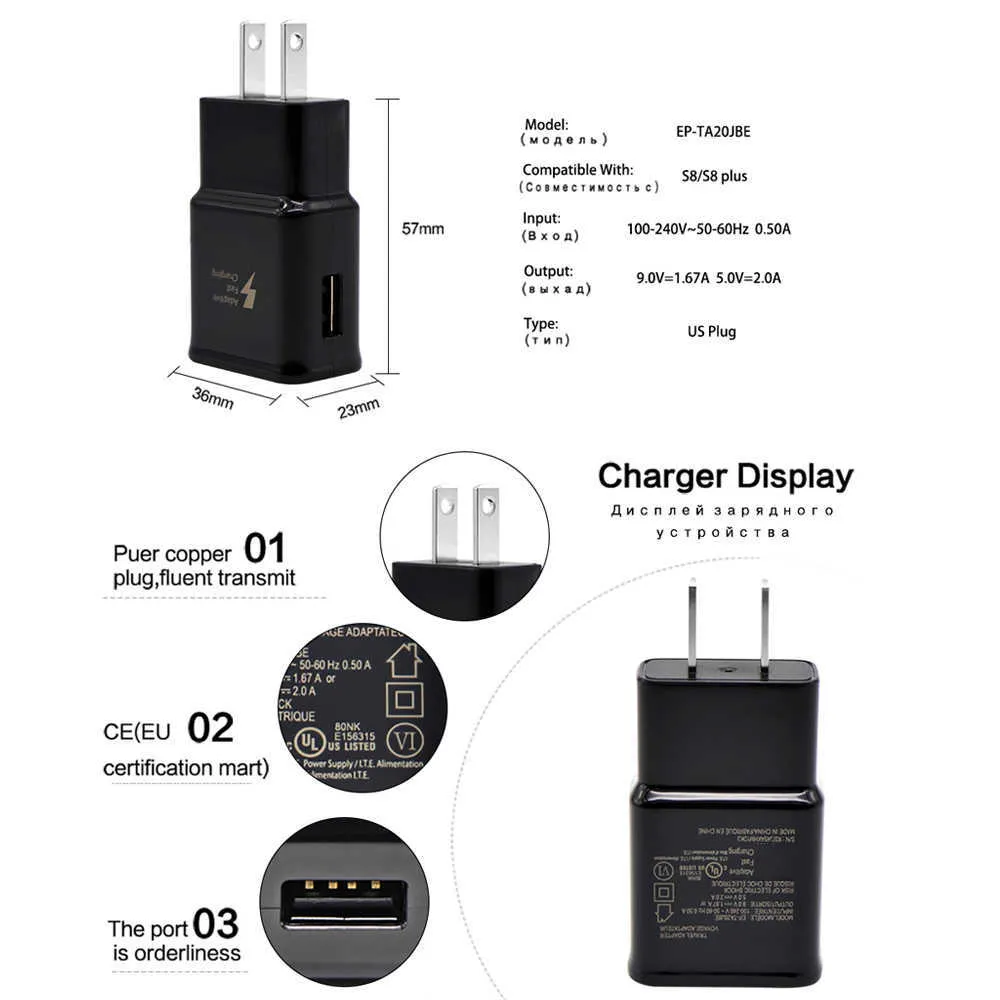 Coche Samsung A50 A90 A51 A41 A31 A21 A11 A01 A70 M30s M21 Cargador rápido y cable de carga USB TypeC Adaptador de cargador de pared USB TypeC7494972