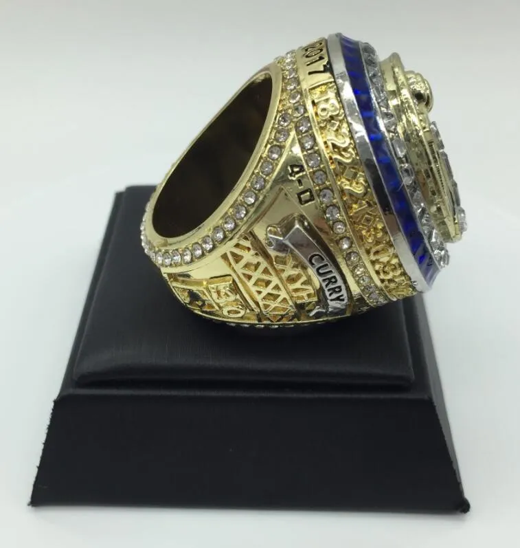 Fans'Collection GS anelli del campionato Warriors 1975 2015 2017 2018 Anello del campionato della squadra di basket Sport souvenir Fan Promo245a