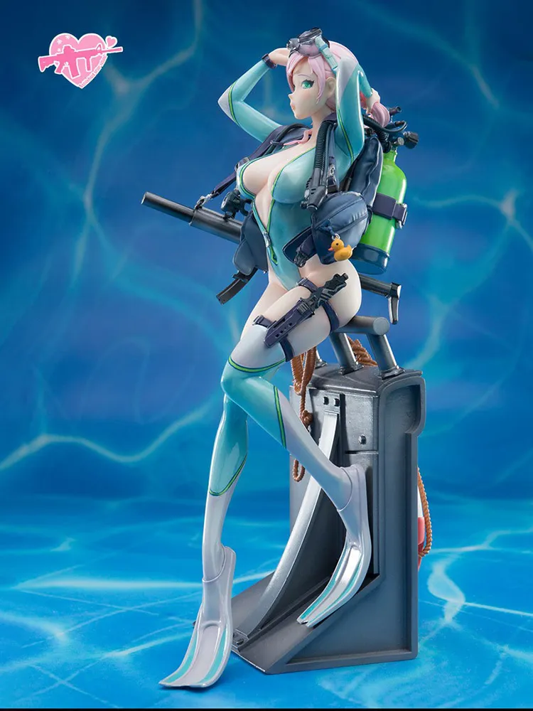 Dam Toy After-School Arena Third Shot All-Rounder Froglady Aegir PVC Action Figure Anime Figures Modèle Jouets Sexy Doll Gift X0503