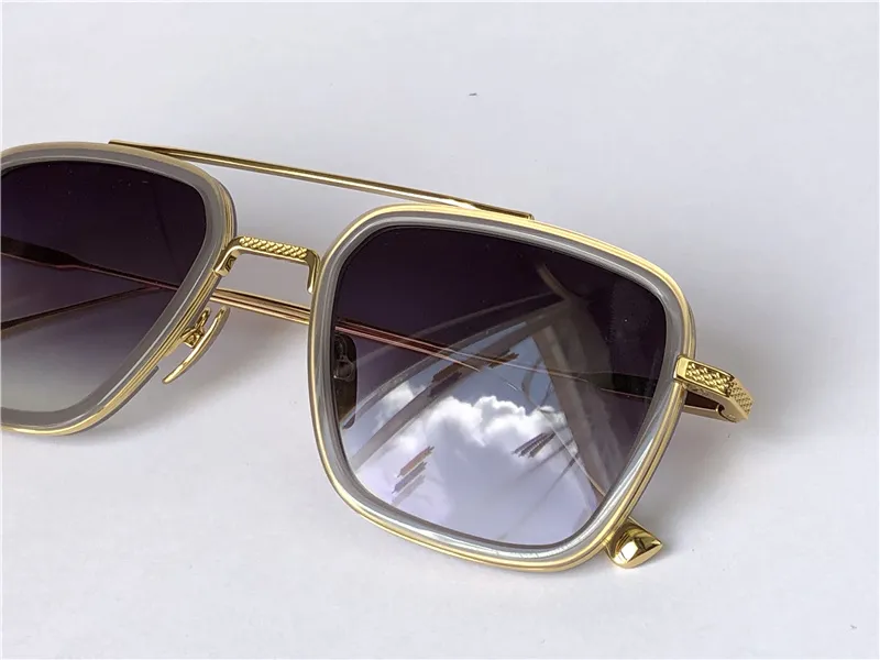Fashion Design Man Lunettes de soleil 006 Frames carrés de style popula vintage UV 400 Protecteurs Eyewear Outdoor With Case198Z