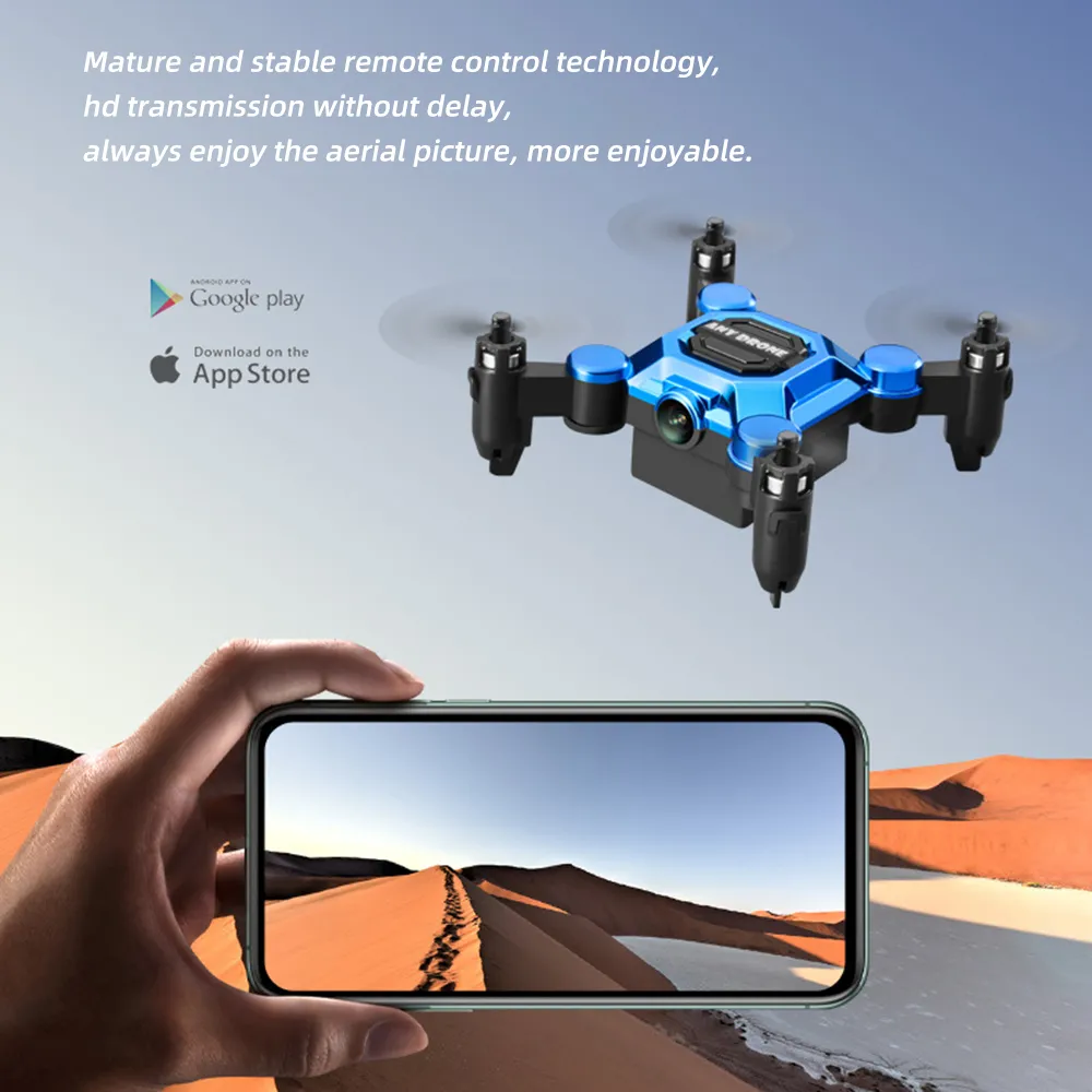 Складывание хранения дрона 50x Zoom 4K Профиляльный мини -квадрокоптер с камерой небольшой беспилотный летательный аппарат HD Drones Smart Hover Long STA9107905