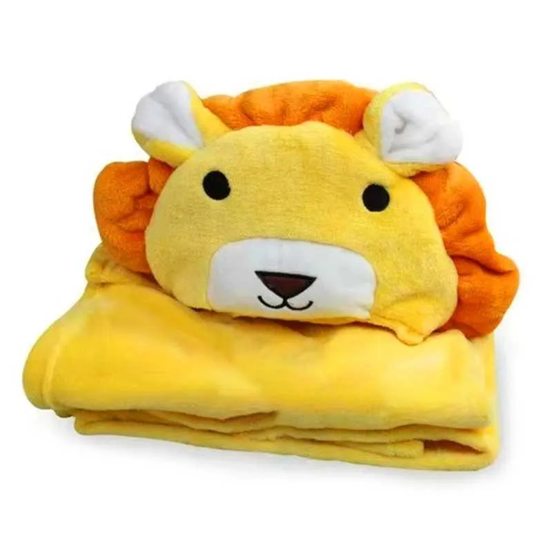 Baby Cartoon Animal Hooded Bath Towel Ultra Soft Super Absorbent Thick Bathrobe Cloth Robe Unisex Boys Girls 210728