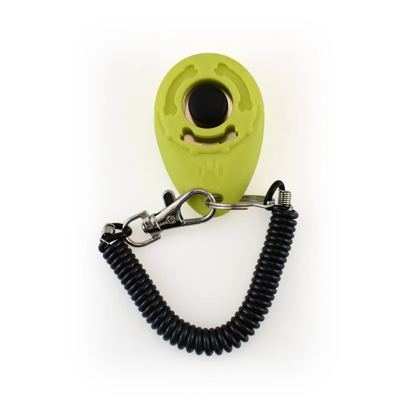 Dog Training Click Clicker Agility Trainer Aid Pets Obedience Supplies avec corde télescopique