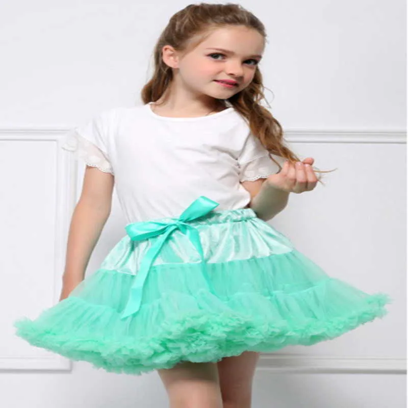 Летняя семья, сопоставляющая юбку TUTU девочка сжимания сетки Платье принцессы Мать дочь E001 210610