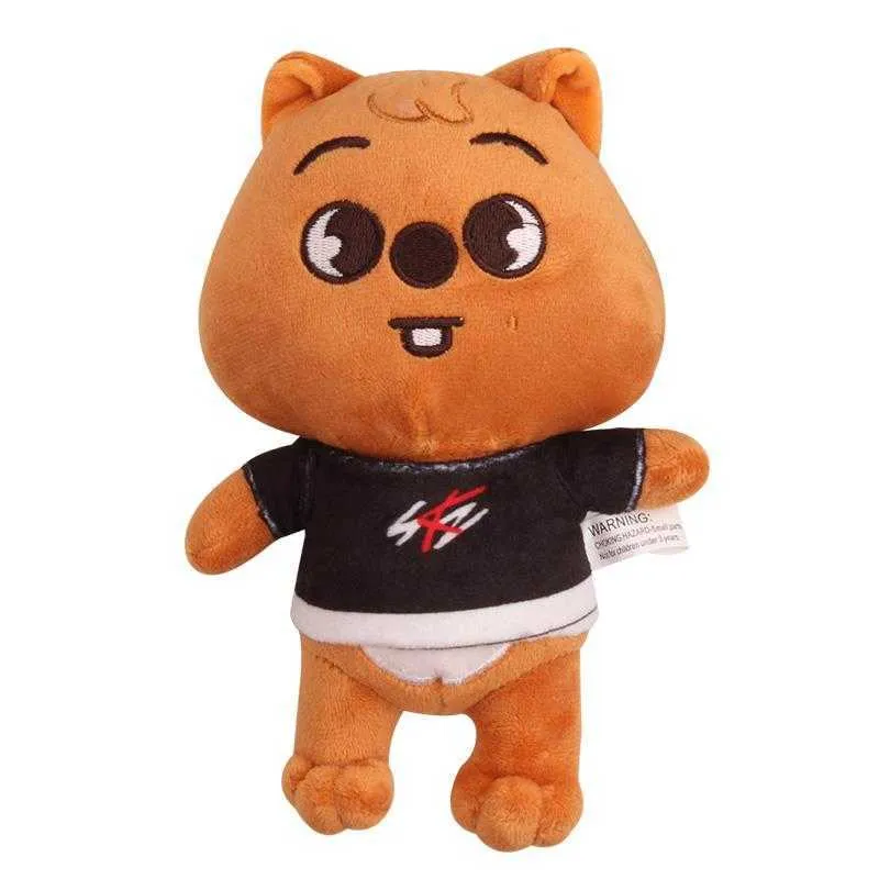 20cm Skzoo Brinquedos de Pelúcia Stray Kids Cartoon Pelúcia Boneca Lobo Chan Leebit Fox.ny Jiniret Filhote de Cachorro Crianças Fãs Presente 210825