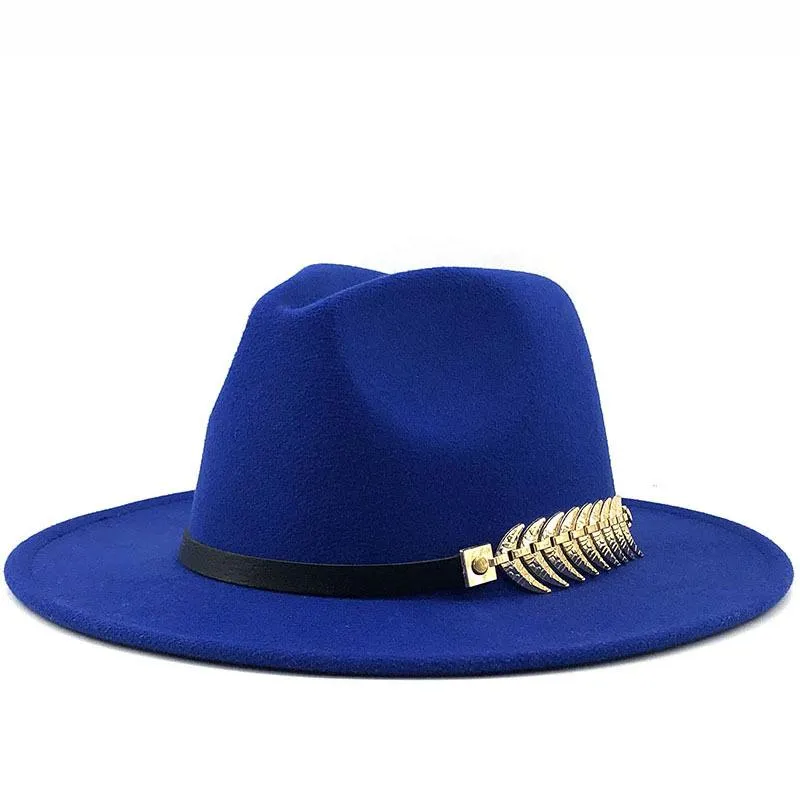 Breite Krempe Hüte Bunt Bedruckter Fedora Hut Frühling Herbst Helle Farbe Woolen Jazz Männer Frauen Filz Tie-Dye Wollähnliche Panama277s