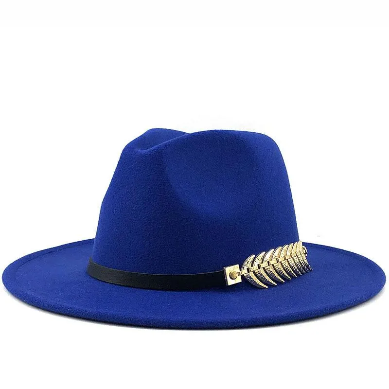 Cappelli a tesa larga Cappello Fedora stampato colorato Primavera Autunno Colore brillante Lana Jazz Uomo Donna Feltro Tie-dye Simil lana Panama277s