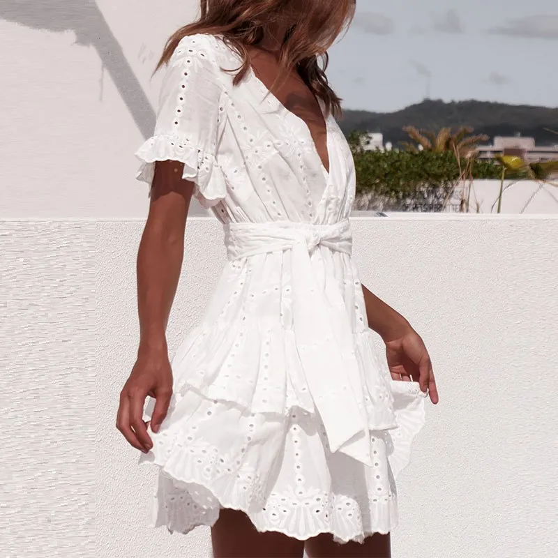 DICLOUD-White-Embroidery-Cotton-Dresses-Summer-Women-Short-Sleeve-Casual-Beach-Sundress-Sexy-V-Neck-Hollow (2)