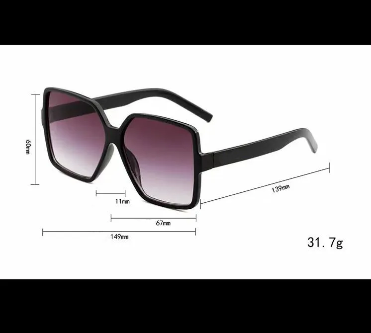 Nowe cztery kwadratowe okulary przeciwsłoneczne Cross Border Platform Hot Style Okulary 6494 Okulary