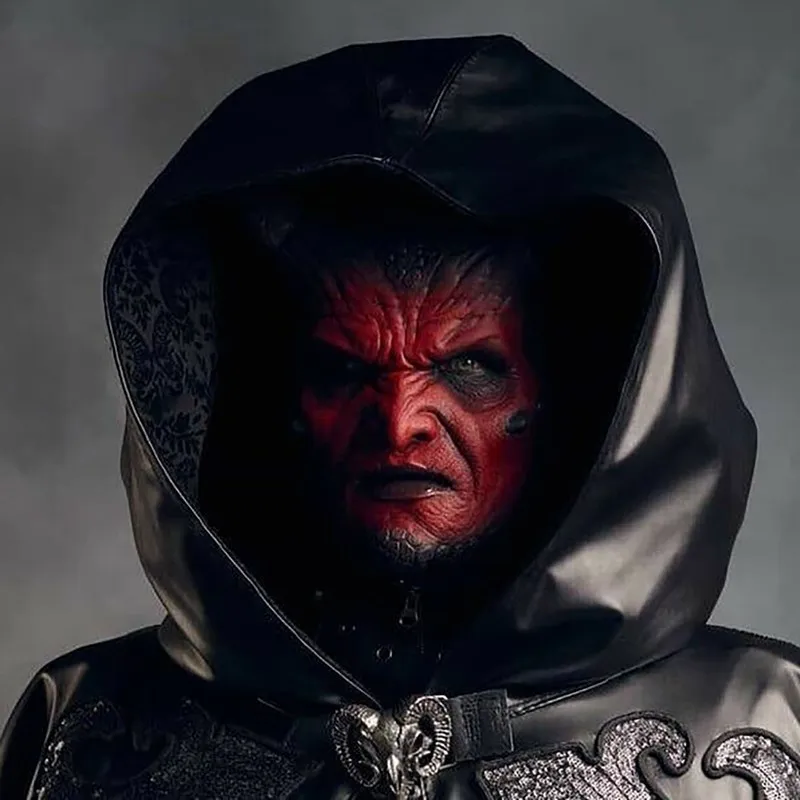 Ikari-Demon Lateks Maske Şeytan Gerçekçi Prank Mevcut Spooky Cadılar Bayramı Hediye Oyuncak Kostüm Partisi Doğum Günü Noel Hediyesi için 220303