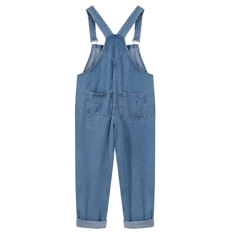 Korean Fashion Patchwork Cargo Denim Pants Women Heart Baggy Jeans Casual Denim Overalls Femme Jumpsuit Women's Trousers 210529