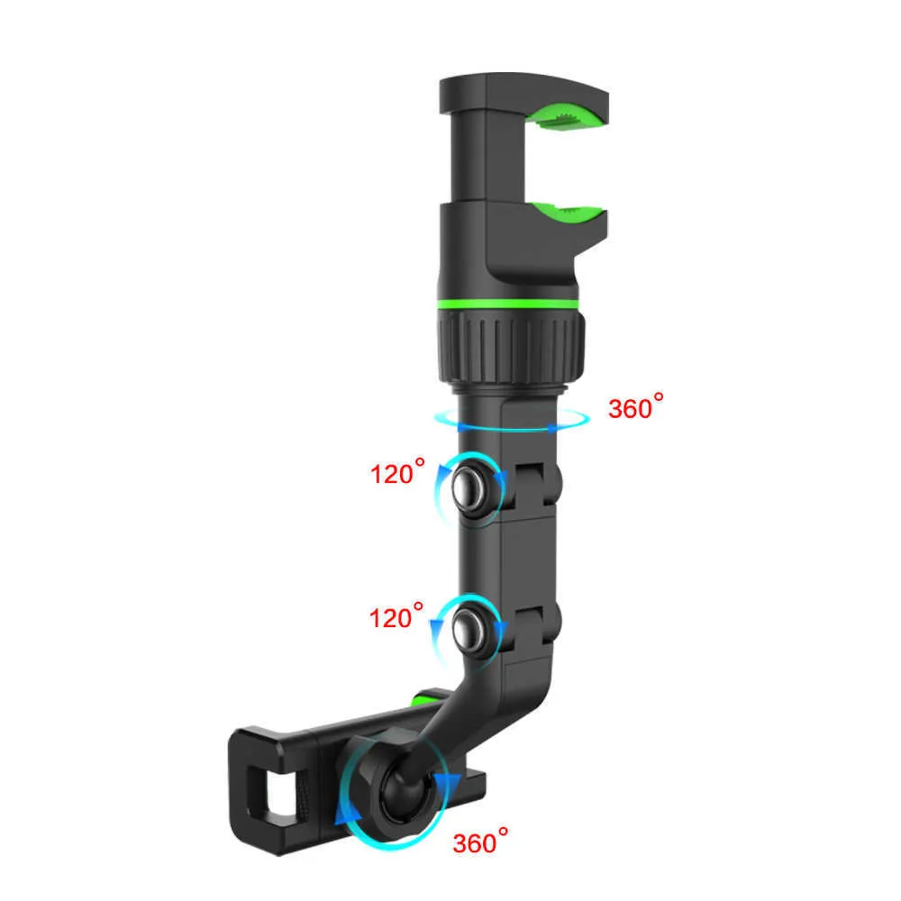 ユニバーサル回転360度カーバックミラーサスペンションマウント電話ホルダー用スマートフォンGPSカーミラー電話ホルダー9716376