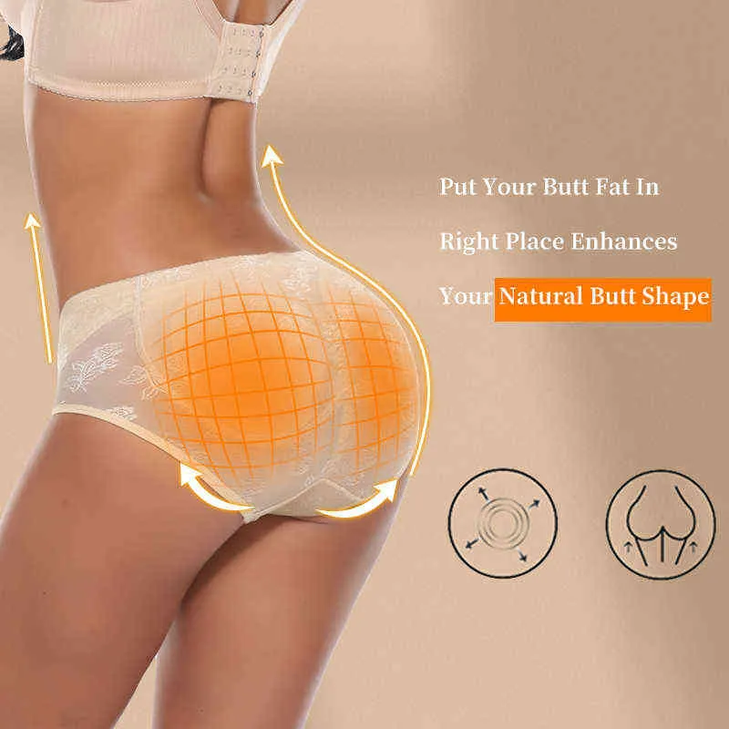 Vrouwen Body Shaper Padded Butt Lifter Panty Butt Hip Enhancer Fake Butts Shapwear Afslanken Ondergoed Slips Push Up Slipje G1227256A