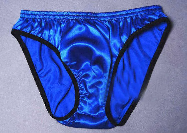 New Men's Silk Underwear Briefs 100% Mulberry Silk Shorts Male Silk Underwear Briefs Jockstrap H1214