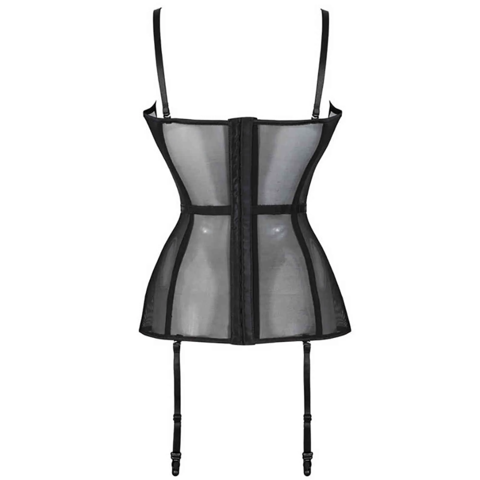 NXY sexy set corsetto nero bustier sexy moda donna lingerie disossato top cintura vita floreale con giarrettiera taglie forti 1130