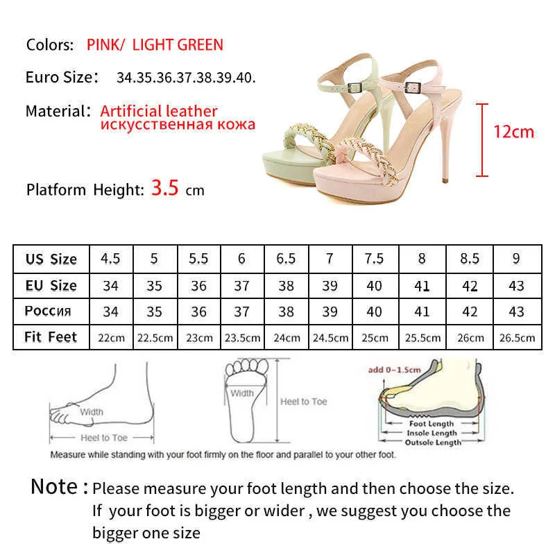 Ltarta Sommer High Heels Fashion Buckle Female Model Catwalk Frauenschuhe gewebte Farbfarbe High Heel Sandalen JXQ Y0721