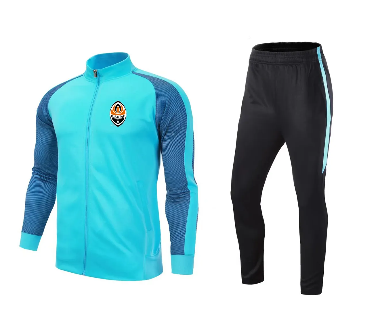 22 FC Shakhtar Donetsk adulte veste de survêtement de football hommes costume d'entraînement de football enfants en cours d'exécution ensembles extérieurs kits maison logo personnaliser2989