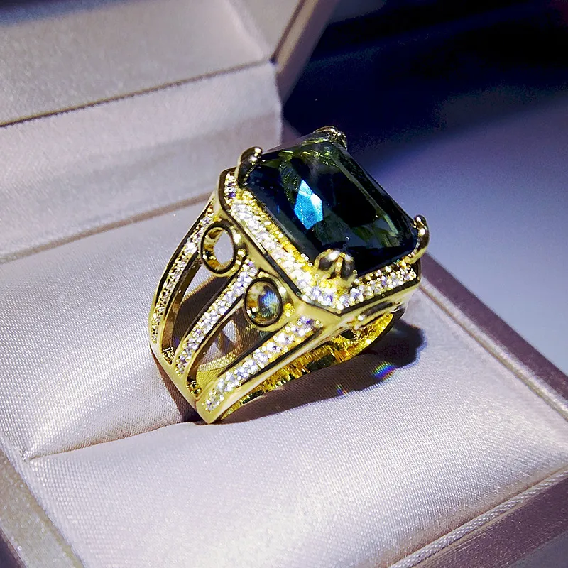 14k gult guld rel nturl spphire smycken ring för män kvinnor fin nillos de bröllop bizuteri 14 k guld ren ädelsten ringar3953446