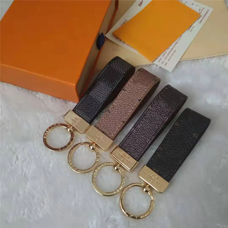 key chain metal leather keychain boutique gift box packaging men and women's souvenir car KeyRings268i