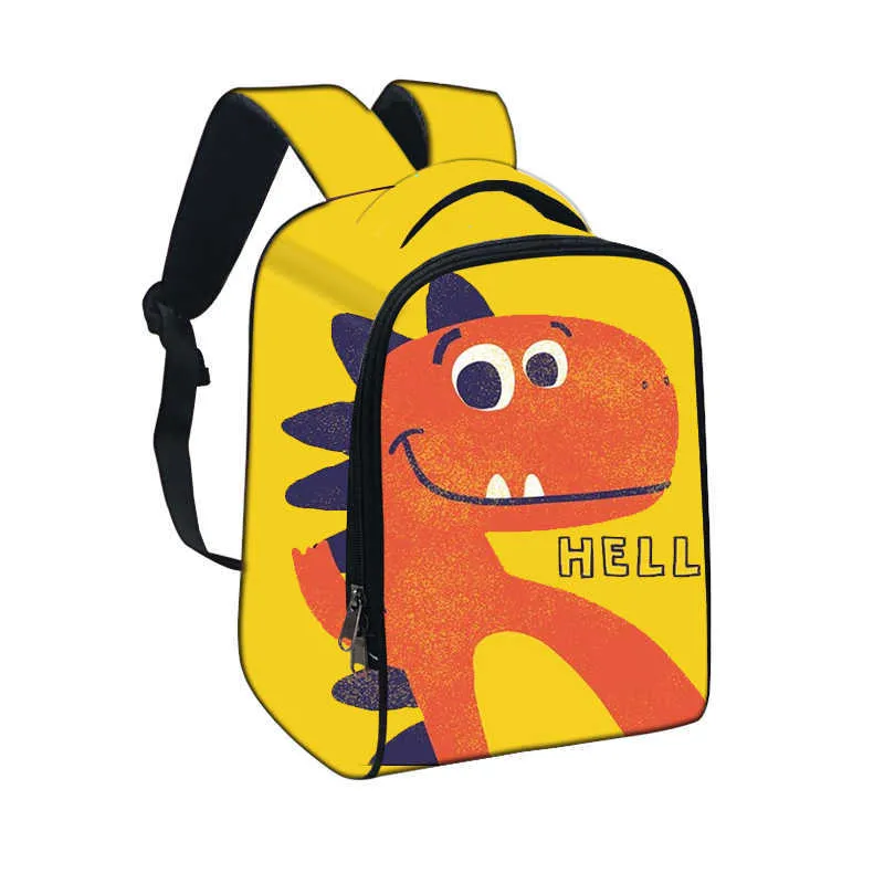 Dinosaur Print Children Backpack 3D Printing kindergarten Boy Girl Cute School Bags Travel Toy Bag Gift 211021