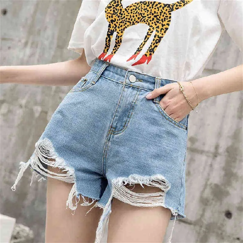 2022 Estate New Jean Shorts Moda coreana Love Heart Bottoms Vita alta Demin Short Feminimos Vita alta Short Articoli all'ingrosso Y220311