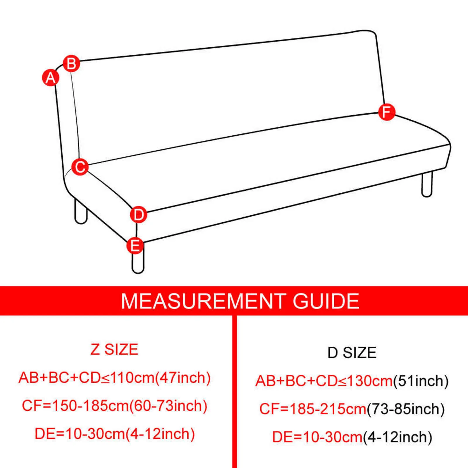 150-215cm Armless Sofa Bed Cover Without Armrest Stretch Folding Printed Slipcovers Furniture Decoration Bench Covers 211116