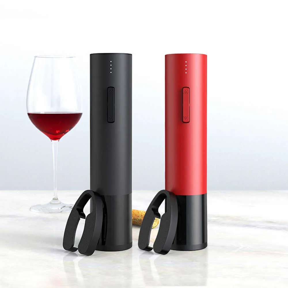 USB Rechargeable Electric Wine Opener Foil Cutter Automatic Corkscrew Rechargeable Electric Bottle Opener Scrapbooking Sets 210821232a