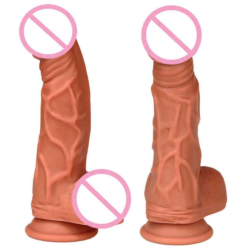 Nxy Dildos Anal Toys Новый Жидкий Силикагель Имитации Большой Пенис Женский Мастурбация Оргазм Стимулировка Стимуляции Взрослых Продукты для взрослых Дилдо 0225