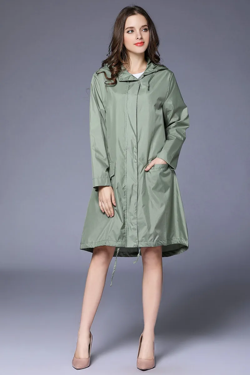 Плащ женщины мужчины женские дождевые пальто пончо дышащая длинная портативная водоотталкивающая дождевая одежда 220217