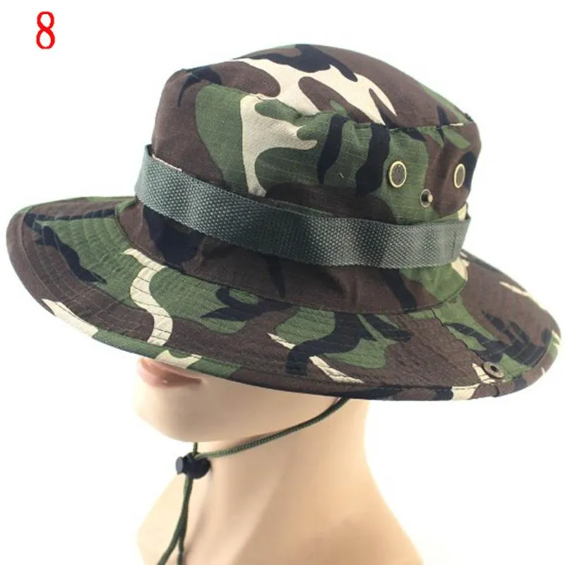 Cloches Boonie Hoeden Tactische Sniper Camouflage Boom Emmer Hoed Accessoires Casual Militaire Leger Amerikaanse Mannen Cap302J