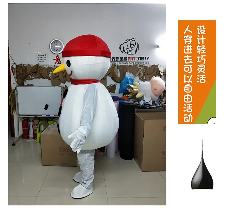 Mascot trajes de alta qualidade venda natal boneco de neve mascote festa de natal performance mascot traje tamanho adulto parada anunciar
