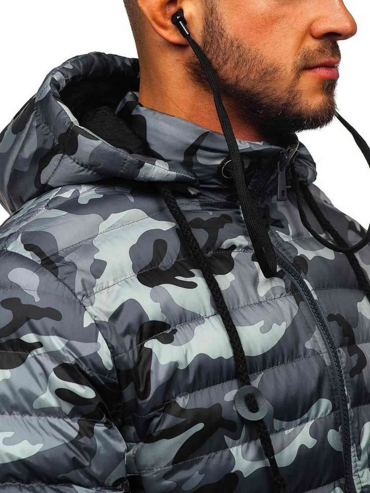 ZOGAA veste en coton chaud à capuche avec fermeture éclair pour hommes à la mode 211104