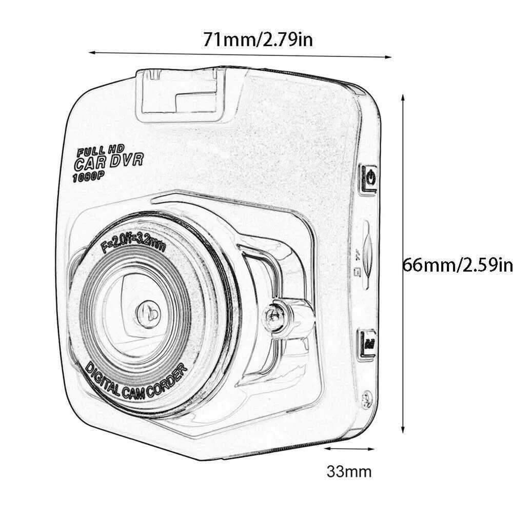 170Degree Wide-angle Dashcam HD 2 4 Optical Image Stabilization Car DVR Video Recorder Car Driving G-sensor Dash Cam Camcord230Z