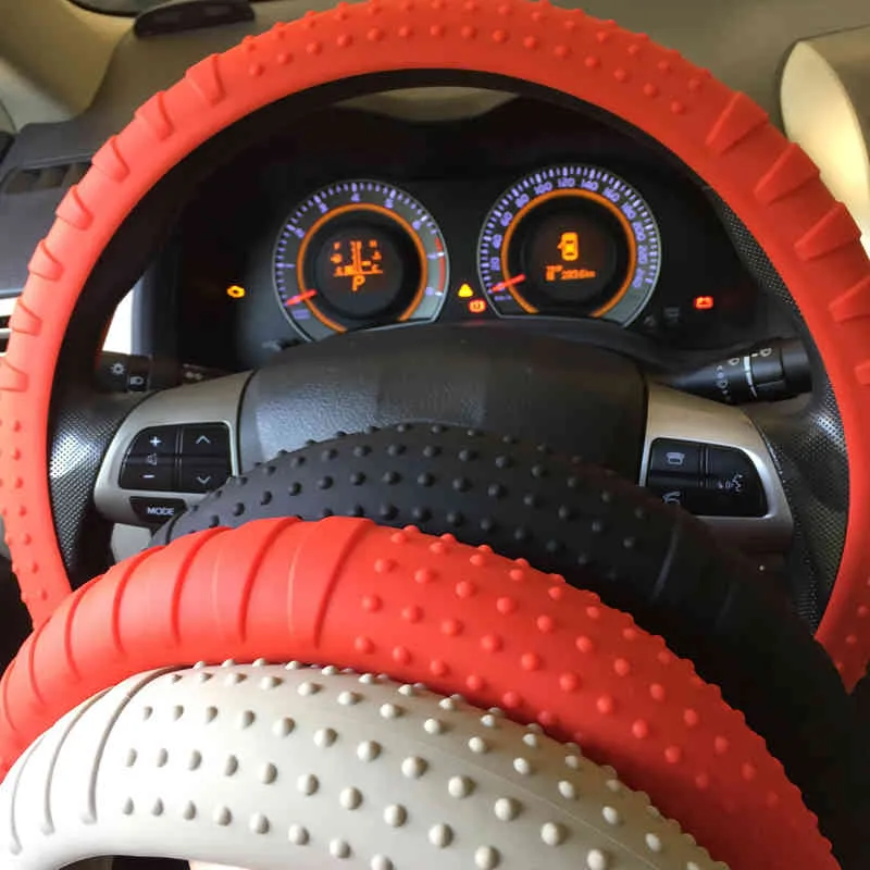 04 Car Steering Wheel Cover Anti-slip 36-40CM14.2-15.7 Car Styling Steering-wheel Car Auto Steering Wheel Cover