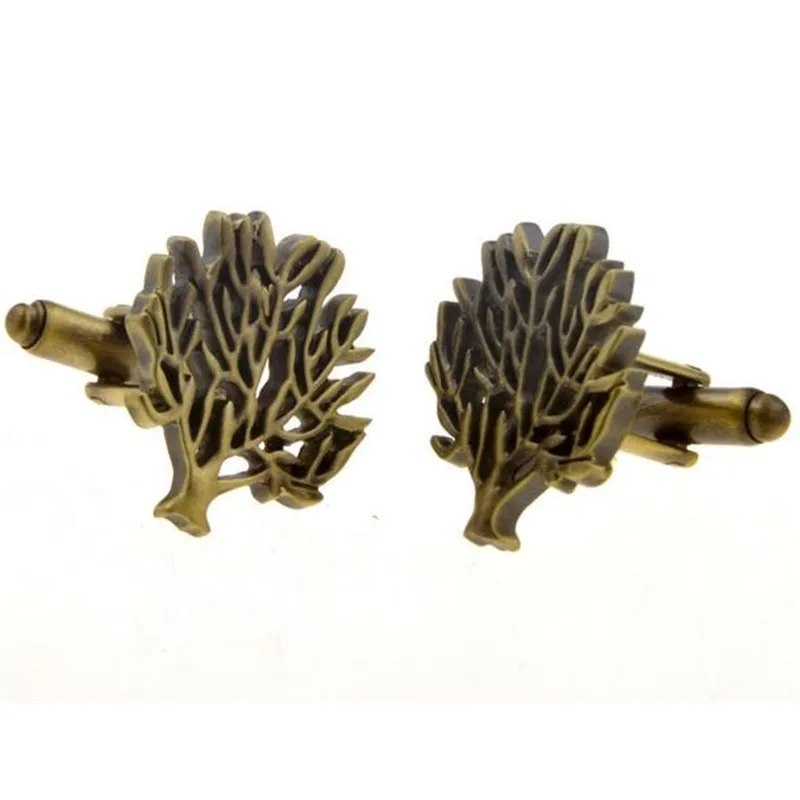 10 par / Vintage Bronze Prostokąt Checker Wzór Spinki do mankietów Retro Hollow Design Drzewo Mankiety Linki Mężczyźni Biżuteria Całość