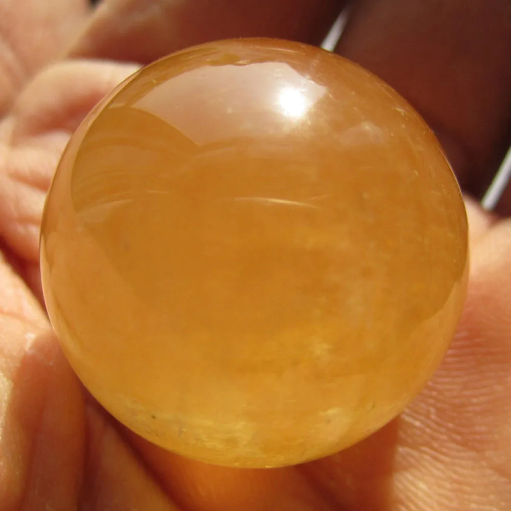 40 мм натуральный цитрин кальцит кварц хрустальная сфера шар целебный драгоценный камень домашний декор3566344