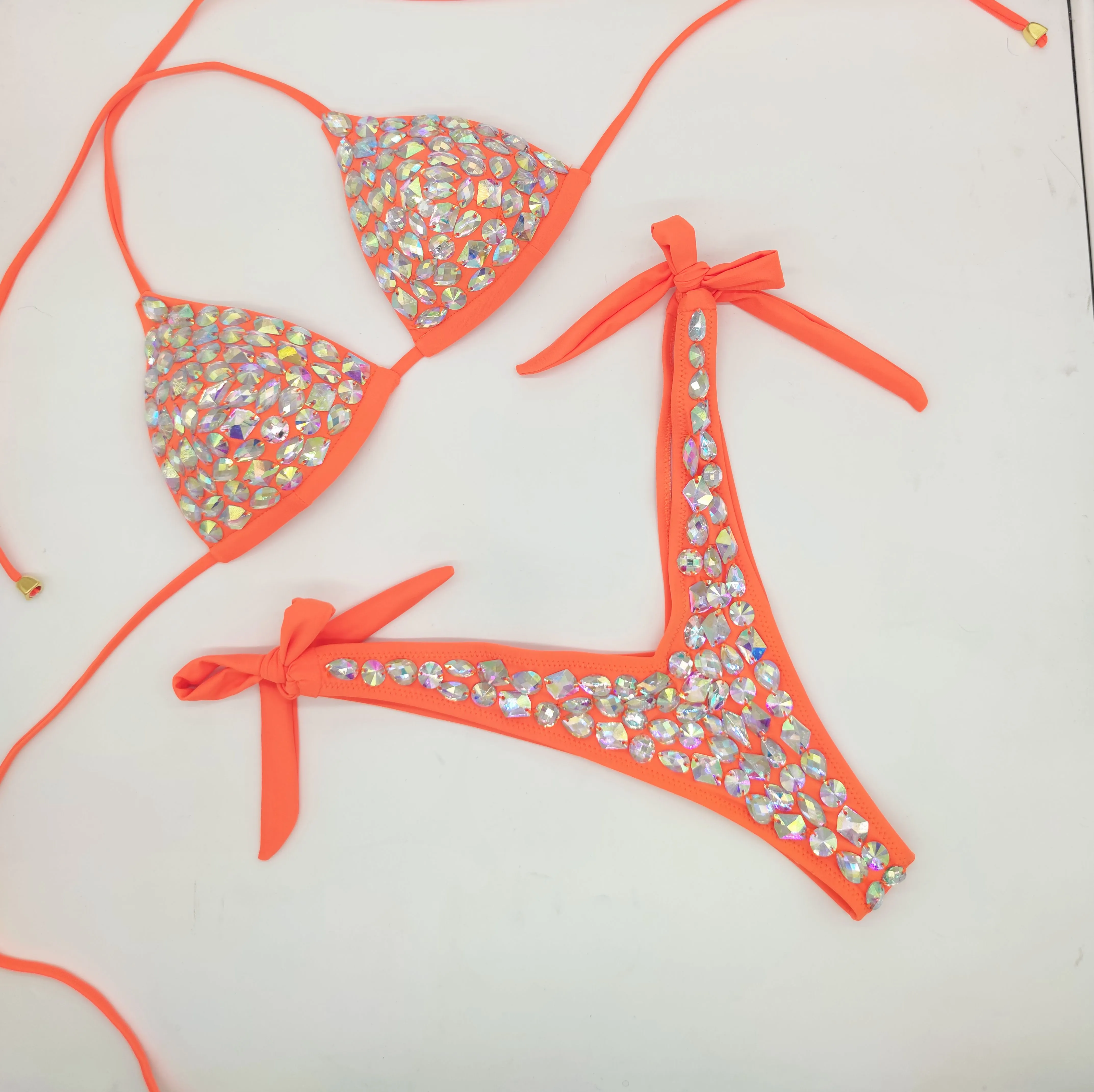 2021 Venus Urlaub Diamant Bikini Set Strass Badebekleidung Kristall Badeanzug sexy Frauen Biquini Bling Steine Badeanzug81262434874087