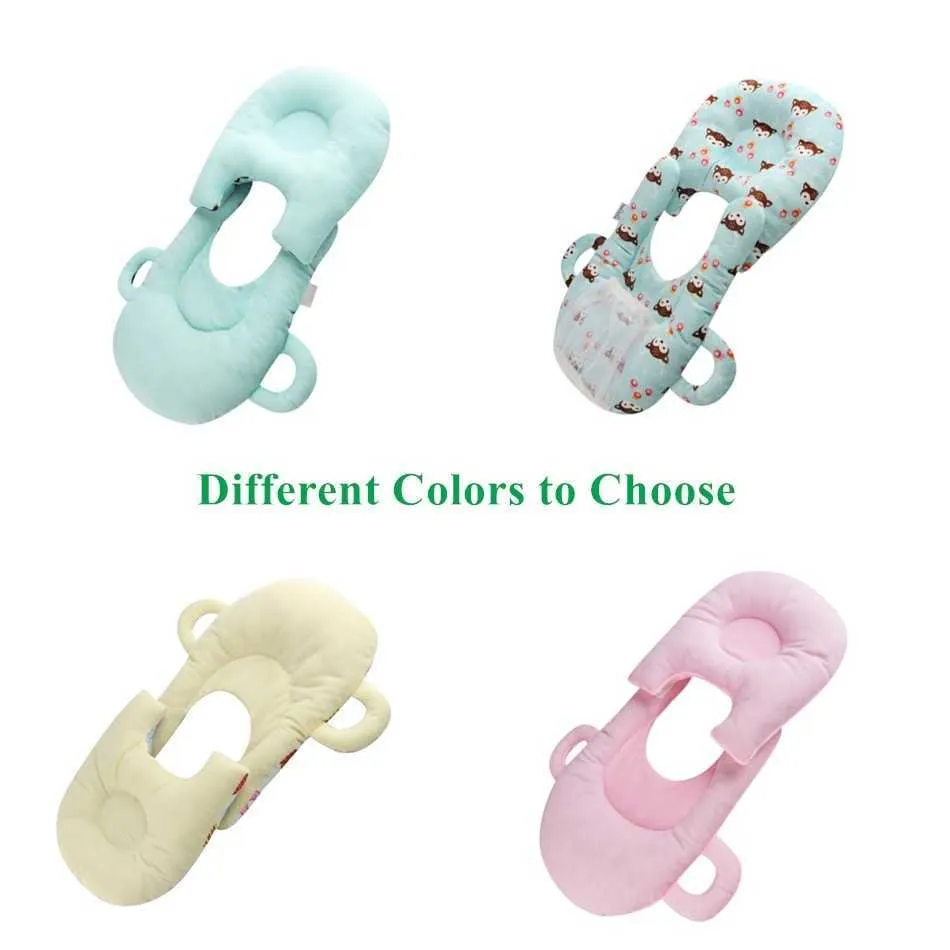 4 couleurs PP coton doux bébé portable détachable oreillers d'alimentation auto-alimentation soutien bébé coussin oreiller bébé oreillers d'allaitement 211025