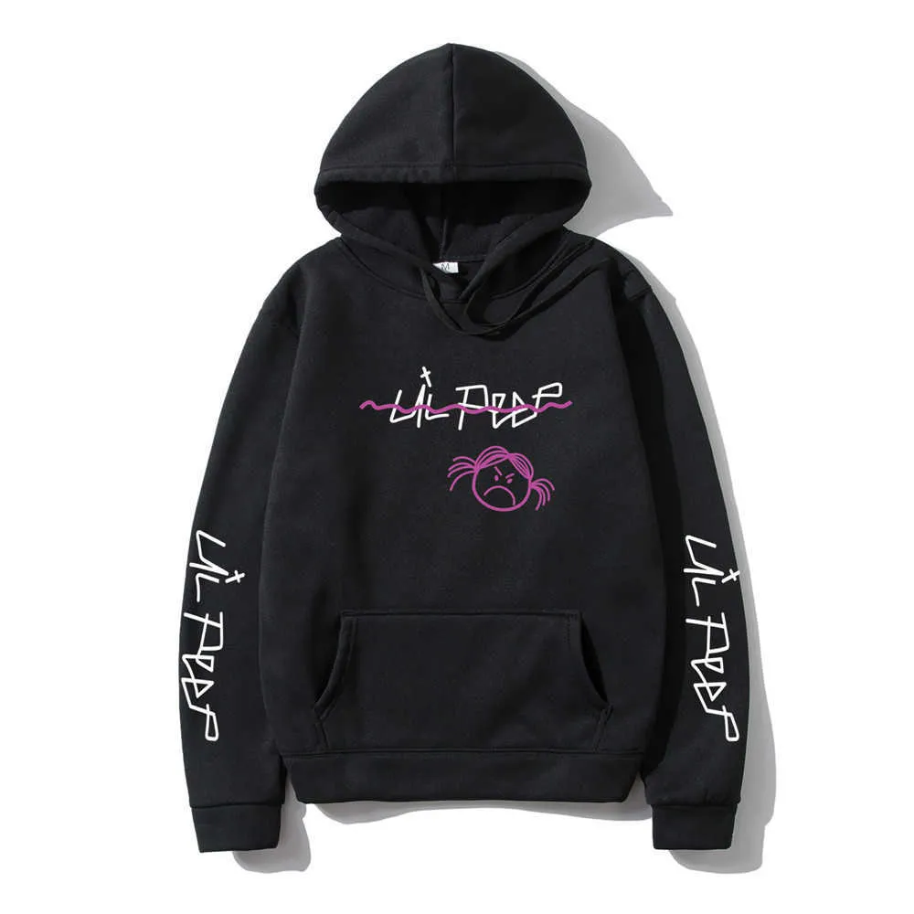 Lil Peep Hoodies Love lil.peep men Sweatshirts Hooded Pullover sweatershirts male/Women sudaderas cry baby Men Hoodie Streetwear Y0809